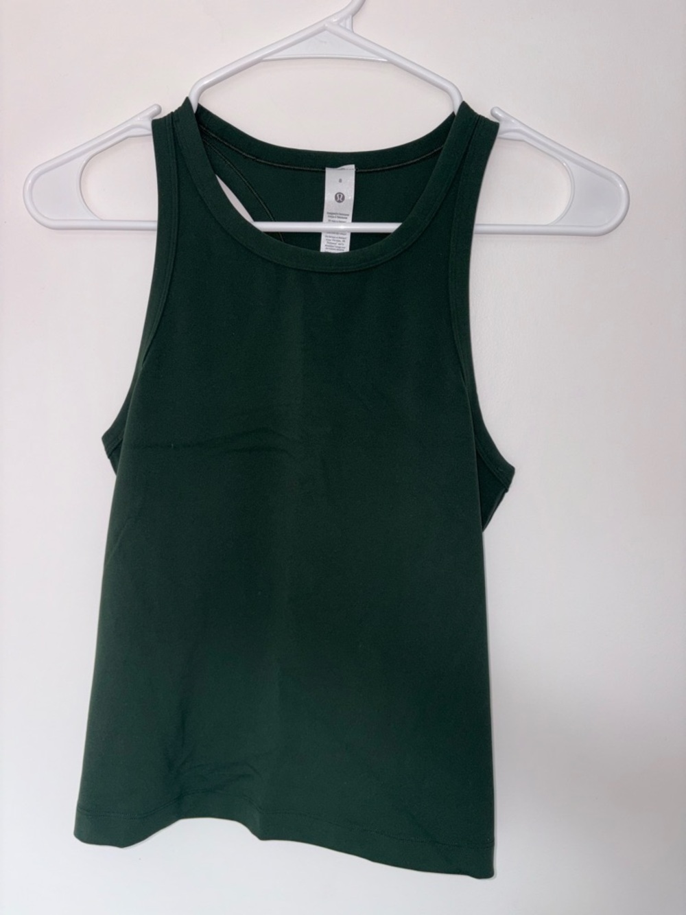 lululemon athletica Deep Forest Green Racerback Tank - Women Size 8 - Picture 3 of 5